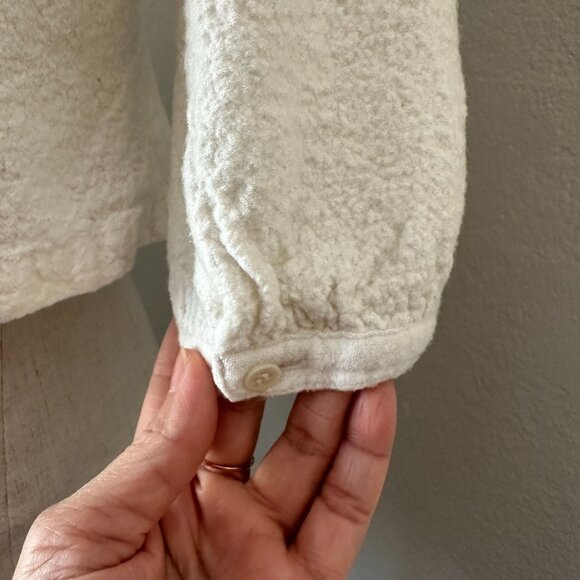 Jennie Kayne Wool Blend Cardigan Front Button Closure Crew Neck 3/4 Sleeve Flawe - Picture 6 of 14